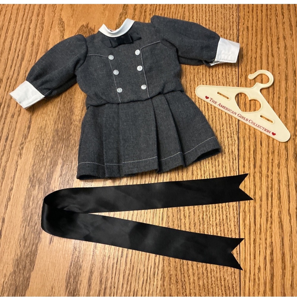 American Girl Samantha learned a lesson grey school Dress Pleasant CO 1993 acc.